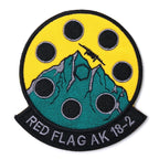Military Patch RED FLAG AK 18-2 [with hook] [Letter Pack Plus compatible] [Letter Pack Light compatible]