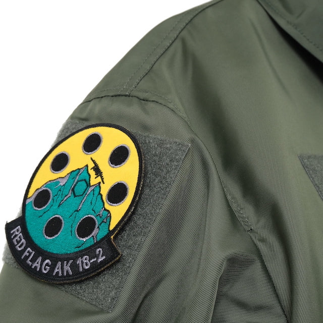 Military Patch（ミリタリーパッチ）RED FLAG AK 18-2  [フック付き]【レターパックプラス対応】【レターパックライト対応】
