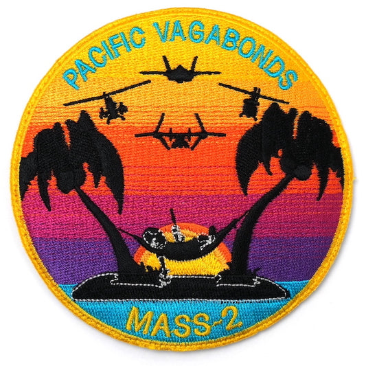 Military Patch（ミリタリーパッチ）PACIFIC VAGABONDS MASS-2  [フック付き]【レターパックプラス対応】【レターパックライト対応】