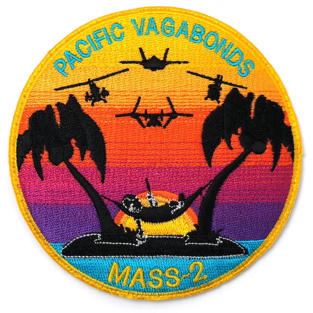 Military Patch PACIFIC VAGABONDS MASS-2 [With hook] [Compatible with Letter Pack Plus] [Compatible with Letter Pack Light]