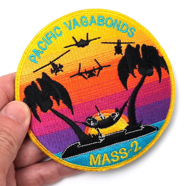 Military Patch PACIFIC VAGABONDS MASS-2 [With hook] [Compatible with Letter Pack Plus] [Compatible with Letter Pack Light]