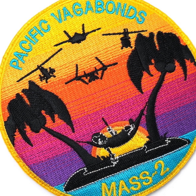 Military Patch PACIFIC VAGABONDS MASS-2 [With hook] [Compatible with Letter Pack Plus] [Compatible with Letter Pack Light]