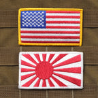 Military Patch Navy Flag/Maritime Self-Defense Force Flag Full Color with Hook [Letter Pack Plus Compatible] [Letter Pack Light Compatible]