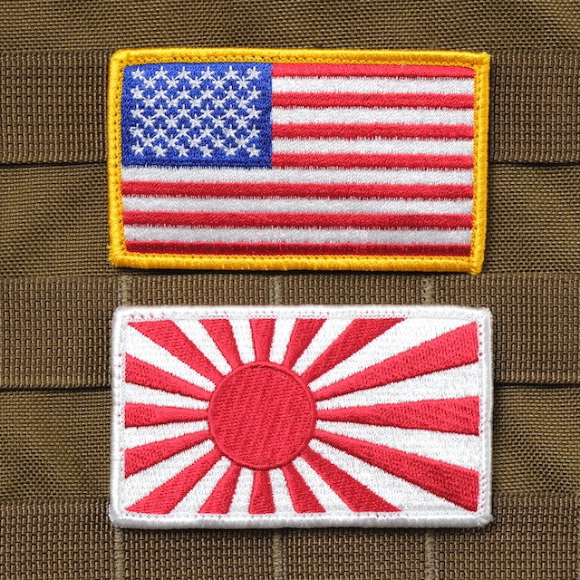 Military Patch Navy Flag/Maritime Self-Defense Force Flag Full Color with Hook [Letter Pack Plus Compatible] [Letter Pack Light Compatible]