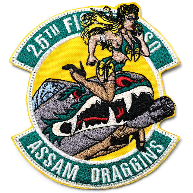 Military Patch（ミリタリーパッチ）25TH ASSAM DARGGINS LADY [フック付き]【レターパックプラス対応】【レターパックライト対応】