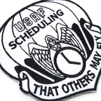 Military Patch USAF SCHEDULING [2 colors] [With hook] [Compatible with Letter Pack Plus] [Compatible with Letter Pack Light]
