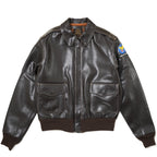 MORGAN MEMPHIS BELLE（モーガン メンフィスベル）Type A-2 Classic レザー フライトジャケット カウハイド ダークブラウン AFマーク付 WW2 仕様 【中田商店】