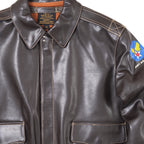 MORGAN MEMPHIS BELLE（モーガン メンフィスベル）Type A-2 Classic レザー フライトジャケット カウハイド ダークブラウン AFマーク付 WW2 仕様 【中田商店】