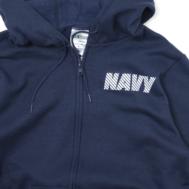 SOFFE NAVY PT HOOD Zip Hoodie Reflector Print [9477NX][NAVY