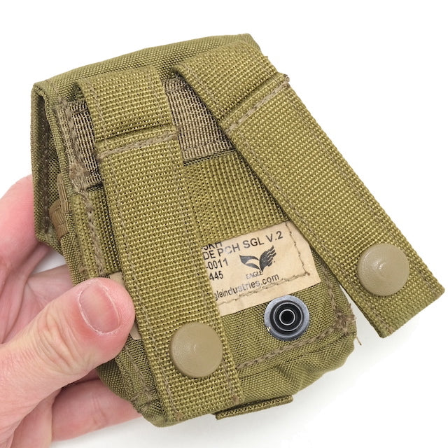 US (US military release product) EAGLE SFLCS Single Frag Grenade Pouch [Khaki] [Single Flag Grenade Pouch] [Letter Pack Plus compatible]