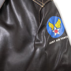 MORGAN MEMPHIS BELLE（モーガン メンフィスベル）Type A-2 Classic レザー フライトジャケット カウハイド ダークブラウン AFマーク付 WW2 仕様 【中田商店】