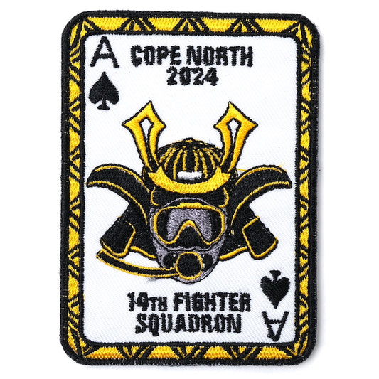 Military Patch 14TH FS COPE NORTH 2024 [With hook] [Letter Pack Plus compatible] [Letter Pack Light compatible]