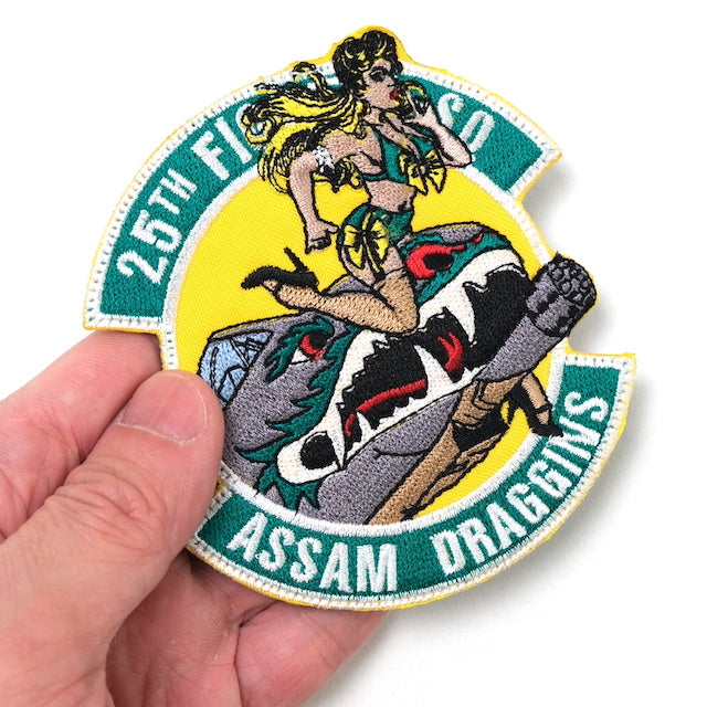 Military Patch 25TH ASSAM DARGGINS LADY [With hook] [Letter Pack Plus compatible] [Letter Pack Light compatible]