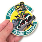 Military Patch（ミリタリーパッチ）25TH ASSAM DARGGINS LADY [フック付き]【レターパックプラス対応】【レターパックライト対応】