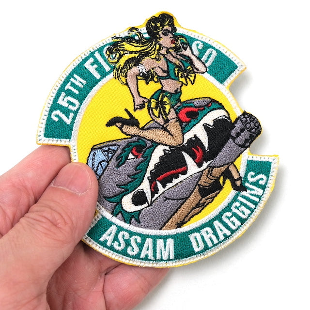 Military Patch（ミリタリーパッチ）25TH ASSAM DARGGINS LADY [フック付き]【レターパックプラス対応】【レターパックライト対応】