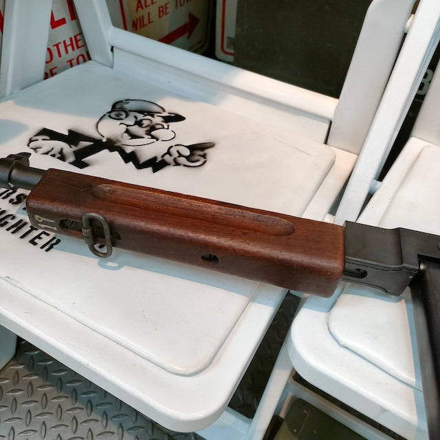 MILITARY NAKATA THOMPSON M1A1 non-movable model gun [US military real wooden parts] [Thompson M1A1]