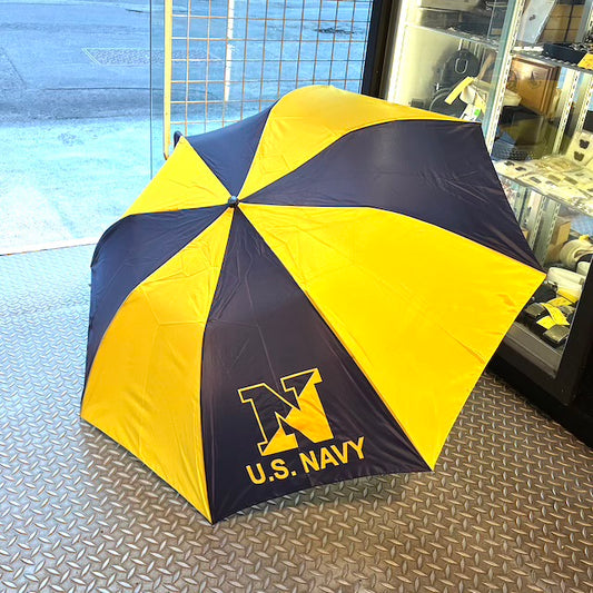 【店頭販売のみ】US MILITARY (US ミリタリー)Storm Duds U.S.NAVY アンブレラ [ネイビーイエロー]
