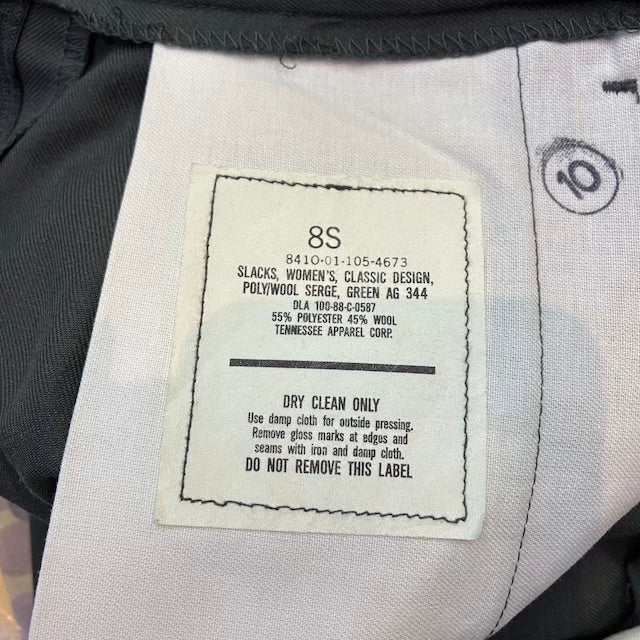 [Store Only] US (U.S. Military Surplus) Women's Slacks [ARMY GREEN] [Pre-owned, Excellent Condition]