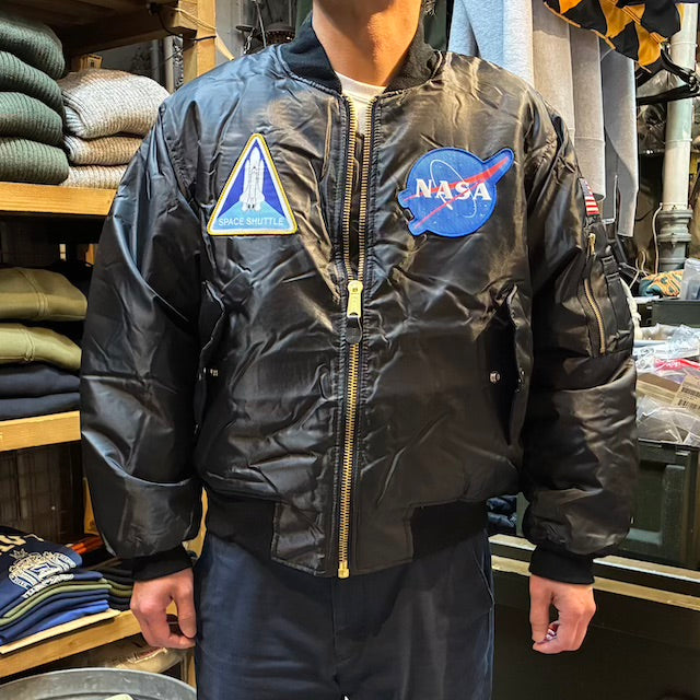 【店頭販売のみ】ROTHCO（ロスコ）MA-1 Flight Jacket [NASA][BLACK]