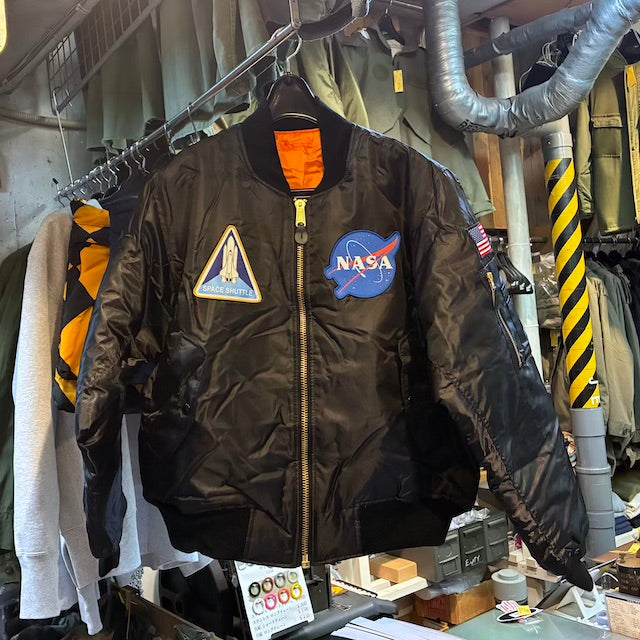 【店頭販売のみ】ROTHCO（ロスコ）MA-1 Flight Jacket [NASA][BLACK]