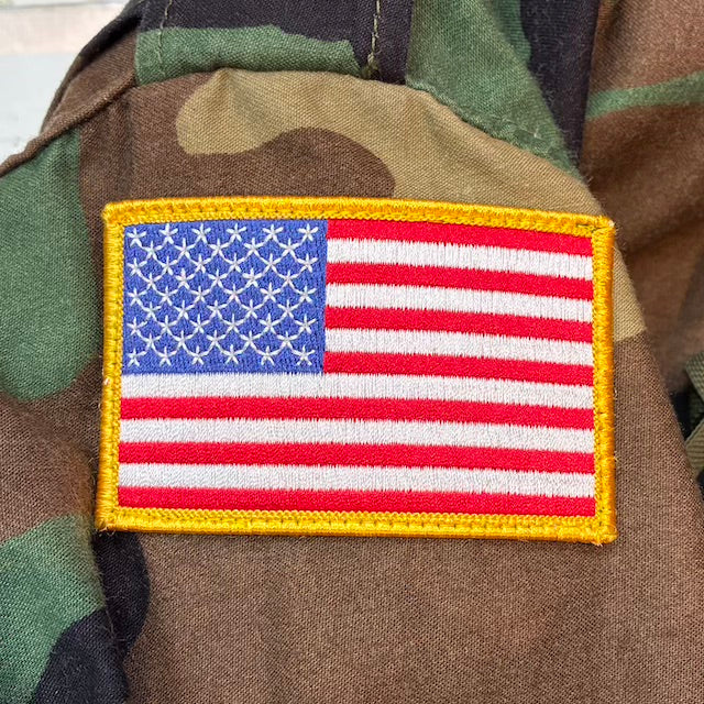 【店頭販売のみ】US（米軍放出品）US M-65 フィールドジャケット ウッドランド パッチ付き [中古]