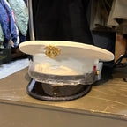 US (U.S. Military Surplus) USMC Service Cap, White [New]