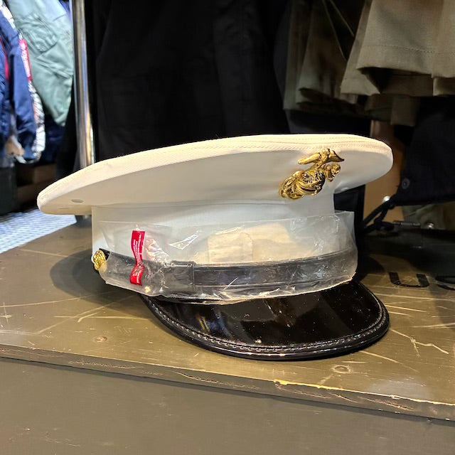 US (U.S. Military Surplus) USMC Service Cap, White [New]