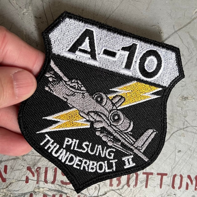 Military Patch（ミリタリーパッチ）25th SQ ブラックイエローカラー 4枚セット [フック付き]【レターパックプラス対応】【レターパックライト対応】