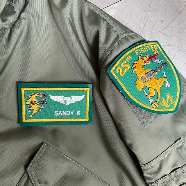 Military Patch（ミリタリーパッチ）25FS レザー用 4枚 セット [フック付き]【レターパックプラス対応】【レターパックライト対応】