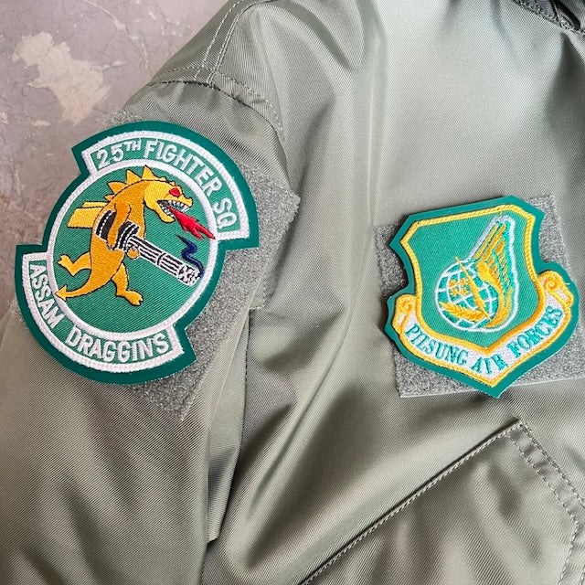 Military Patch（ミリタリーパッチ）25FS レザー用 4枚 セット [フック付き]【レターパックプラス対応】【レターパックライト対応】