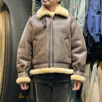 MORGAN MEMPHIS BELLE（モーガン メンフィスベル）Type B-3 2POCKETS TYPE [ANTIQUE BROWN] SHEEP SKIN/羊毛皮(ムートン)