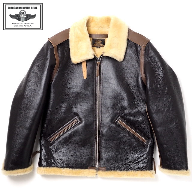 MORGAN MEMPHIS BELLE（モーガン メンフィスベル）TYPE B-6 クラシック ミリタリー ジャケット [グランドクルー][ムートン製]