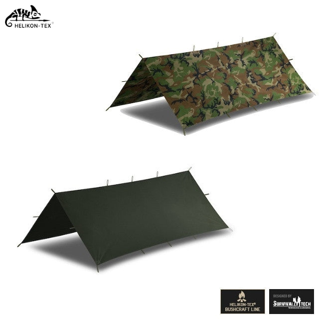 HELIKON-TEX (ヘリコンテックス) SUPERTARP SMALL コンバット タープ [2色][ブッシュクラフトライン]【中田商店】【レターパックプラス対応】