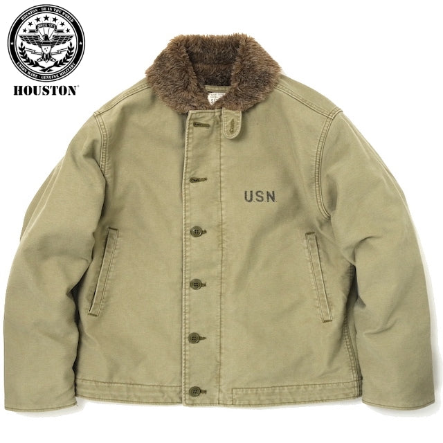 HOUSTON(ヒューストン) N-1デッキジャケット ユーズドモデル [TAN]