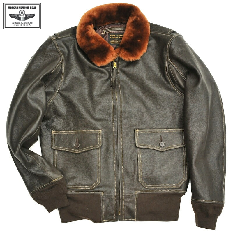 MORGAN MEMPHIS BELLE G-1 Flight Jacket Goatskin Brown [SPEC 55J14][MG-531]