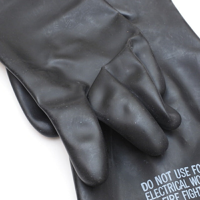 US（米軍放出品）ケミカルプロテクティブグローブ [Black][Chemical Protective Glove][化学防護ゴム手袋]【レターパックプラス対応】【レターパックライト対応】