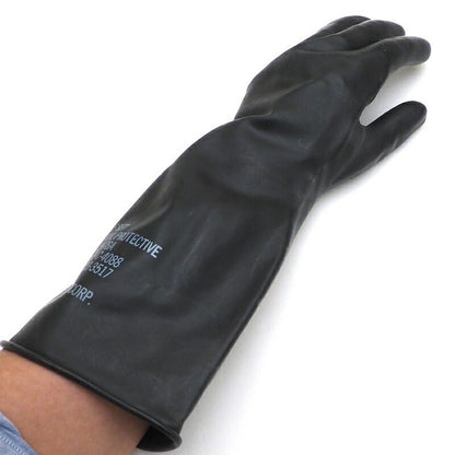 US（米軍放出品）ケミカルプロテクティブグローブ [Black][Chemical Protective Glove][化学防護ゴム手袋]【レターパックプラス対応】【レターパックライト対応】