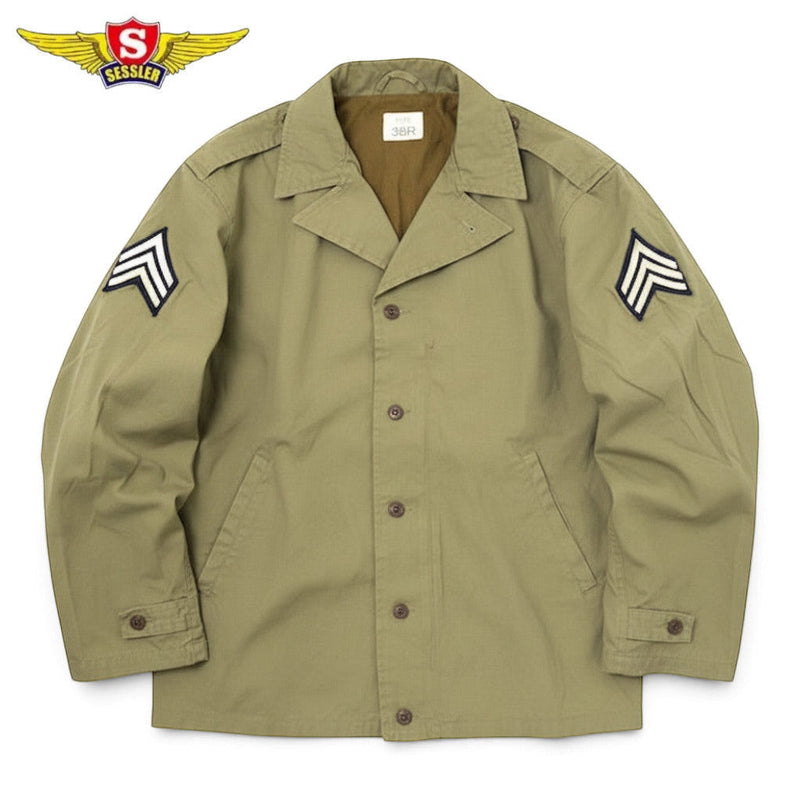 SESSLER（セスラー） M-41 Field Jacket Khaki パッチ付 [三等軍曹][ウォッシュ加工]【中田商店】