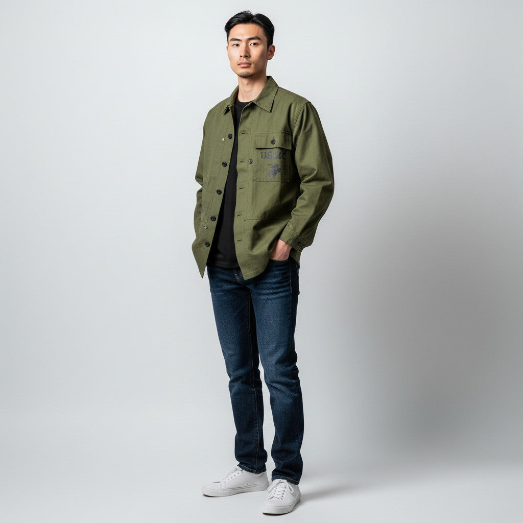 ジャケット・アウター SESSLER MFG USMC 48 1944 HBT JACKET SESSLER(セスラー) USMC 1944 HBT JACKET【中田商店】 – キャプテントム