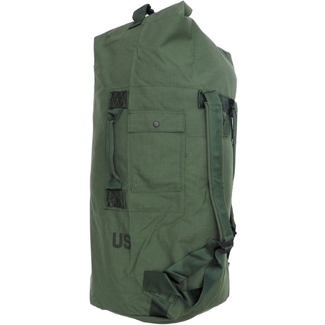US (U.S. military release product) nylon duffel bag OD [Rucksack style]