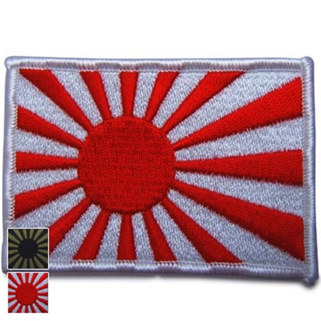 Military Patch Navy flag/Maritime Self-Defense Force flag [2 colors] [Large/5.5cm x 8cm] [Letter Pack Plus compatible] [Letter Pack Light compatible]
