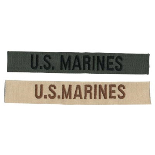Military Patch（ミリタリーパッチ）US MARINES テープ[2色][コットン]【レターパックプラス対応】【レターパックライト対応】