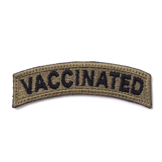Military Patch (Military Patch) VACCINATED Tab Spice Brown OCP [with hook] [Compatible with Letter Pack Plus] [Compatible with Letter Pack Light]