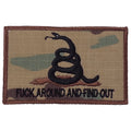 Military Patch（ミリタリーパッチ）FUCK AROUND AND FIND OUT パッチ [フック付き]【レターパックプラス対応】【レターパックライト対応】