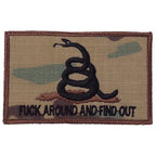 Military Patch FUCK AROUND AND FIND OUT patch [with hook] [Compatible with Letter Pack Plus] [Compatible with Letter Pack Light]