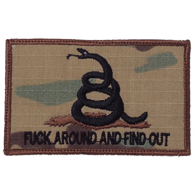 Military Patch FUCK AROUND AND FIND OUT patch [with hook] [Compatible with Letter Pack Plus] [Compatible with Letter Pack Light]