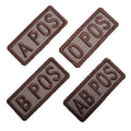 Military Patch BLOOD TAPE Blood Type Mini Patch with Desert Hook [Compatible with Letter Pack Plus] [Compatible with Letter Pack Light]