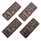 Military Patch BLOOD TAPE Blood Type Mini Patch with Desert Hook [Compatible with Letter Pack Plus] [Compatible with Letter Pack Light]