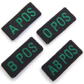 Military Patch BLOOD TAPE Blood Type Mini Patch with NVG Hook [Compatible with Letter Pack Plus] [Compatible with Letter Pack Light]