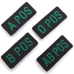 Military Patch（ミリタリーパッチ）BLOOD TAPE 血液型 ミニパッチ NVGフック付き【レターパックプラス対応】【レターパックライト対応】